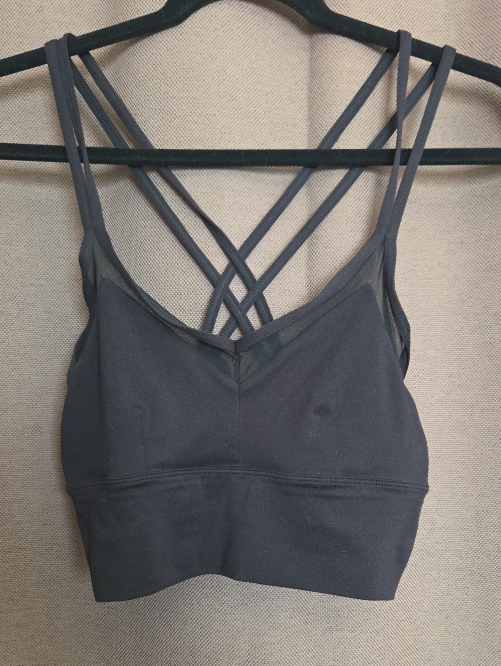 Alo Yoga Black Strappy Bralette Top - Women's Intimates Size Medium